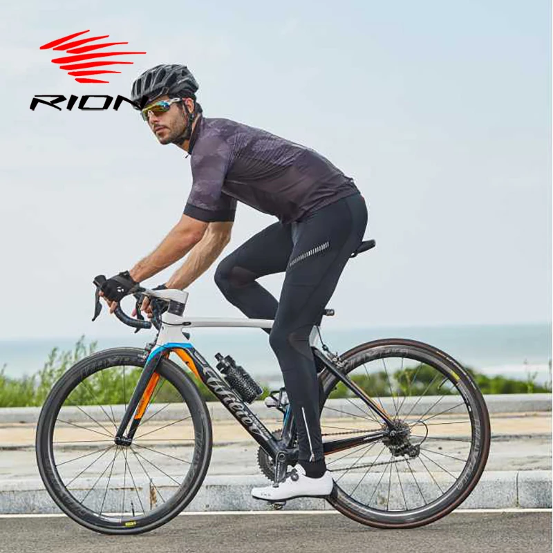 

RION Cycling Jersey Long Gel Padded Pants Men Clothing Uniforme Ciclismo MTB Mountain Bike Downhill Bicycle Set Team Autumn Suit
