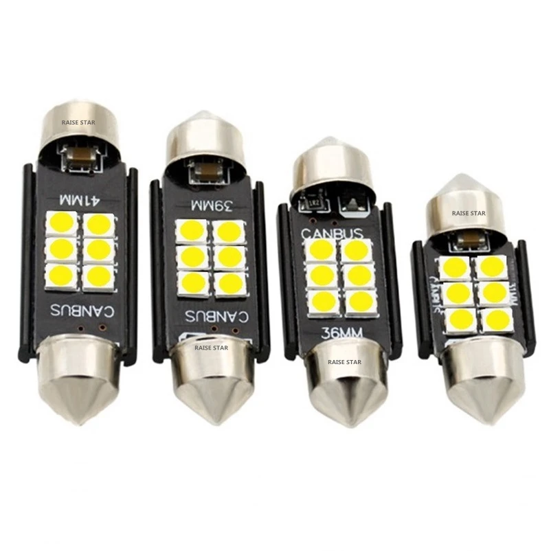 

31mm 36mm 39mm 41mm C5W C10W Super Bright 3030 SMD LED Festoon Lamp Car Interior Dome Lights Map Roof Reading Bulb Warm White