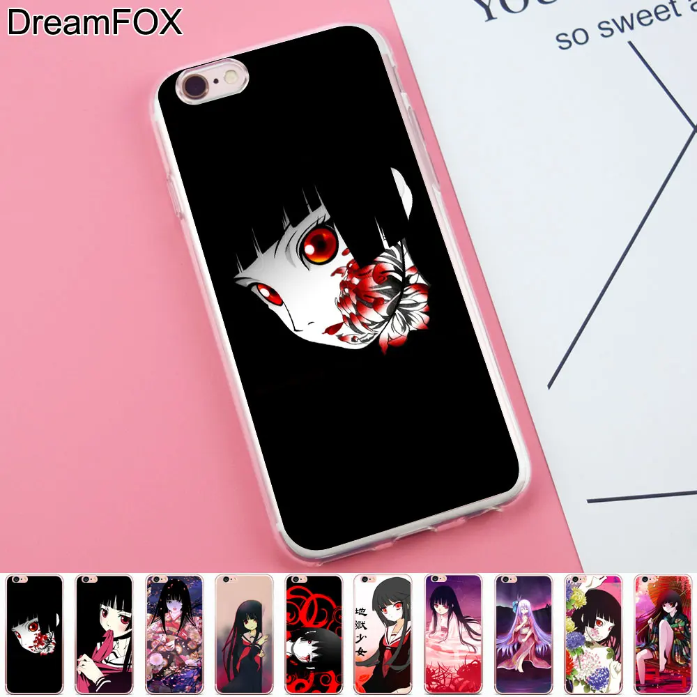 DREAMFOX K011 Ai Enma Hell Girl Мягкий ТПУ силиконовый чехол-накладка для Apple iPhone 11 Pro X XR XS Max 8 7 6