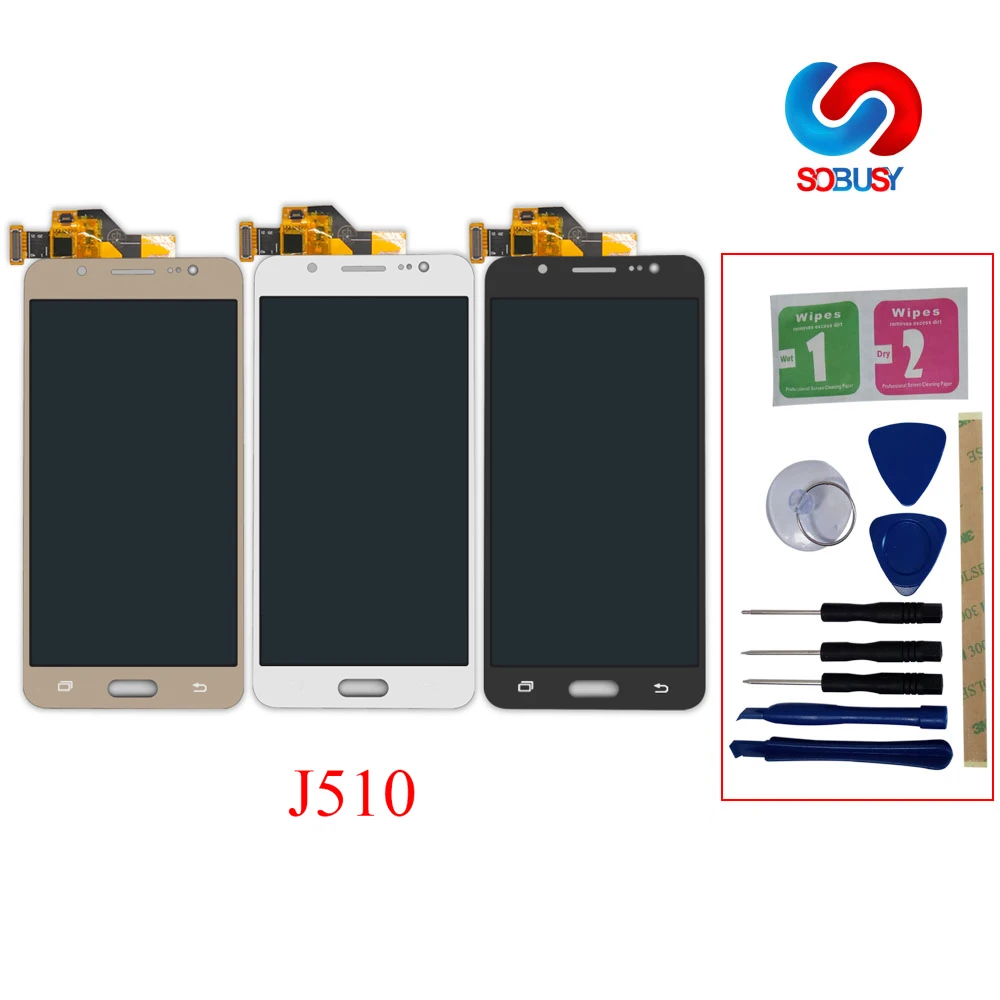 ЖК дисплей Ekran для Samsung Galaxy J5 2016 SM J510F J510FN J510M J510Y J510G J510 кодирующий преобразователь