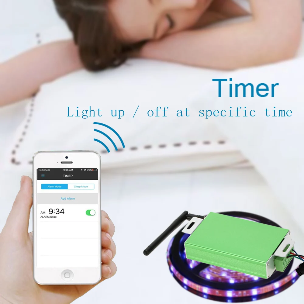 Smartphone APP Controlled Receiver Remote Dimmer Bluetooth Wireless for RGB LED Strip Light Lamp