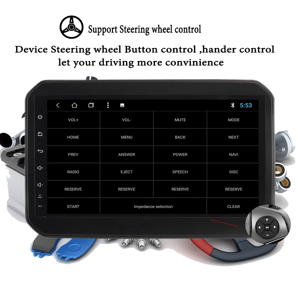 Автомагнитола 9 &quotс восьмиядерным процессором Android 10 0 мультимедийный dvd плеер