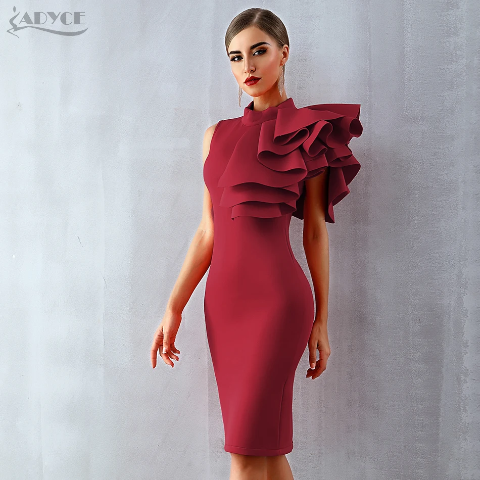 Adyce 2018 New Summer Women Celebrity Party Dress Vestidos Sexy White Red Sleeveless Ruffles Bodycon Midi Bodycon Club Dresses Adyce 2018 New Summer Women Celebrity Party Dress Vestidos Sexy White Red Sleeveless Ruffles Bodycon Midi Bodycon Club Dresses