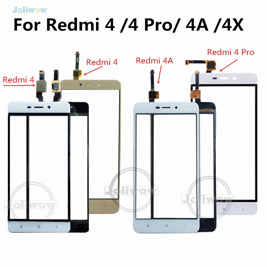 Стеклянная панель сенсорного экрана для Xiaomi Redmi 4 4A 4X Pro Prime внешняя стеклянная