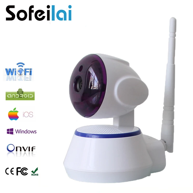 

Sofeilai 720P Ip Camera Wifi Sd Card Yoosee P2P Home Security Monitor Smart Wireless CCTV Camera HD Lens Infrared Two-way voice