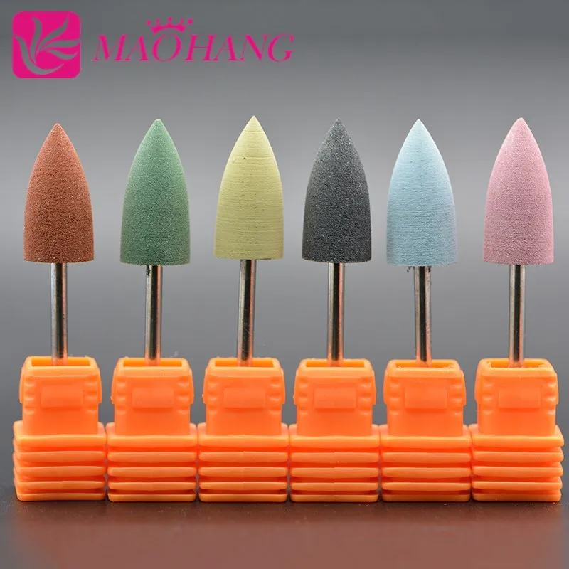 

MAOHANG Silicone Nail Drill Bit Machine Polisher Rubber Remover Manicure Electric Milling Cutter Griding Buffer File Nail Tool