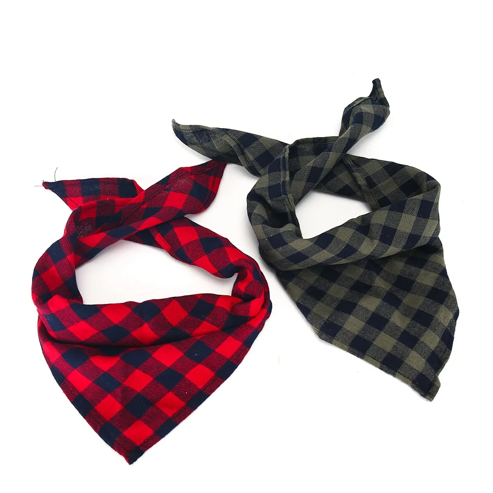 Pet Products Dog Collar Leash Harness For Small Dogs Cat Plaid Dog-Collar Bandana Puppy Cat Supplies Accessories Chihuahua PQ003 (3)