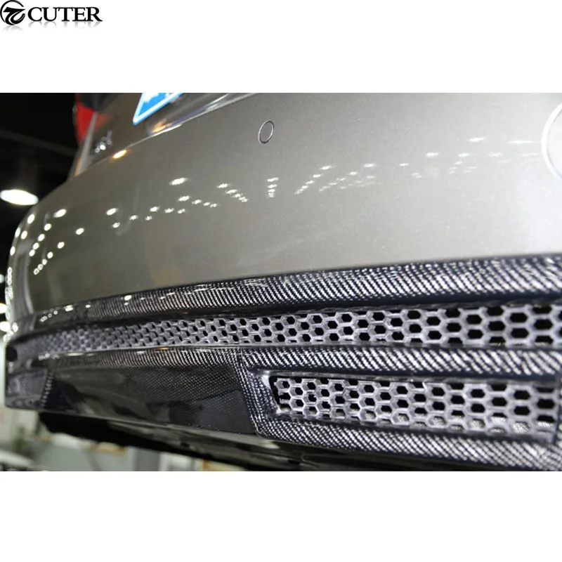 A6 C7 RS6 ABT Стиль углеродное волокно автомобильные кузова наборы задний бампер