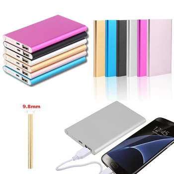 

HATOSTEPED Ultrathin 12000 mAh Portable USB Battery Charger Power Bank For Iphone Smart Cell Phones Includes a charging cable