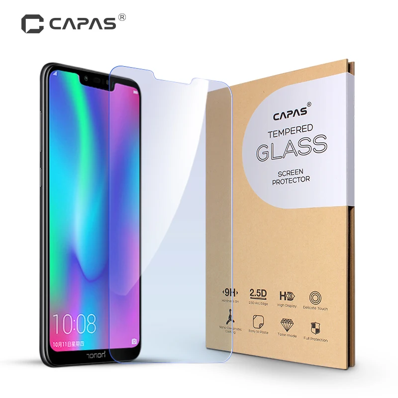 

For Huawei Honor 8C Screen Protector Tempered Glass Clear Protective Glass Anti-burst Film Honor 8C Glass LCD Guard Shockproof