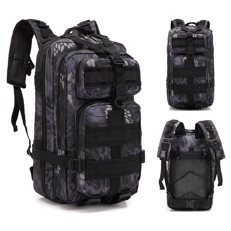 Military Tactical Molle 3P Shoulder Backpack About 30L Hiking Camping Outdoor Bag Climbing Traveling Rucksack Military Tactical Molle 3P Shoulder Backpack About 30L Hiking Camping Outdoor Bag Climbing Traveling Rucksack