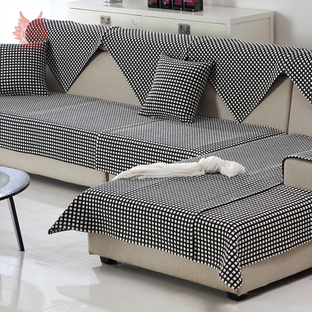 black white plaid weaving cotton linen sofa cover sectional slipcovers canape couch furniture covers fundas de sofa sp4389 in sofa cover from home garden - Plaid Canape black white plaid weaving cotton linen sofa cover sectional slipcovers canape couch furniture covers fundas de sofa sp4389 in sofa cover from home garden - Plaid Canape