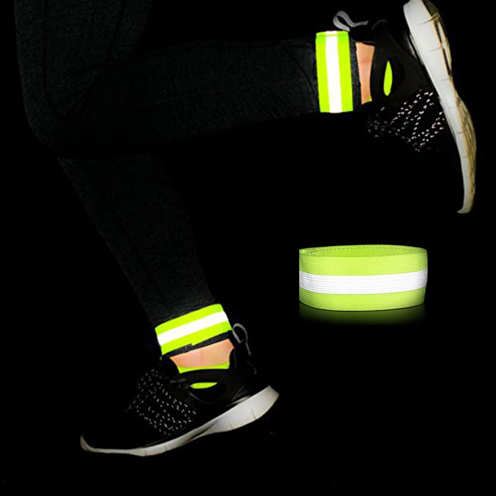 

2Pcs Outdoor Running Night Sports Cycling Reflective Wrist Ankle Straps Emergence Safety Warning Bands Stroller Protection Belt