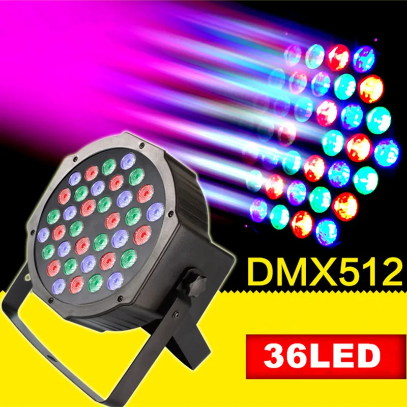 

DVOLADOR 36LED Par Lights for Stage Lighting RGB Magic Effect DMX512 Laser Projector Par Lights Party show lighting