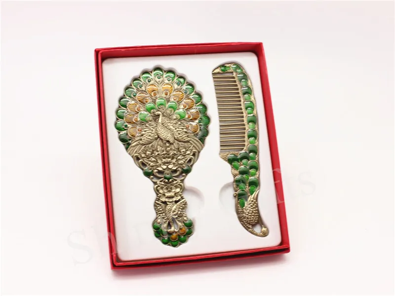 Peacock mirror comb sets (7)