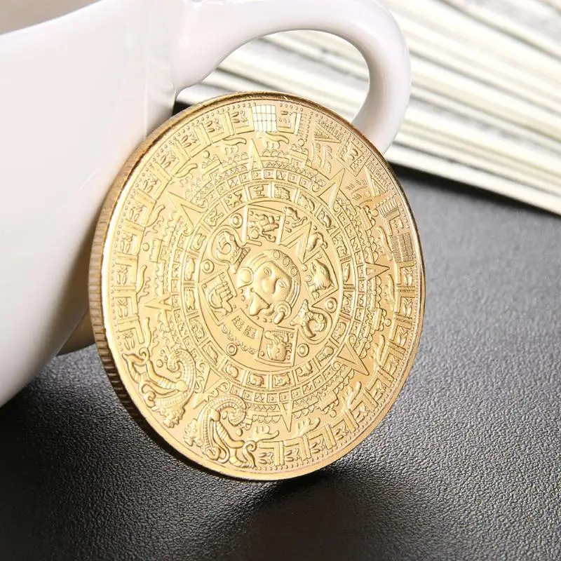 Fancy Mayan Commemorative Coin Non-currency Bitcoin Tourism Art Collection Souvenir Commemorative Coin Collection Drop Shipping Fancy Mayan Commemorative Coin Non-currency Bitcoin Tourism Art Collection Souvenir Commemorative Coin Collection Drop Shipping