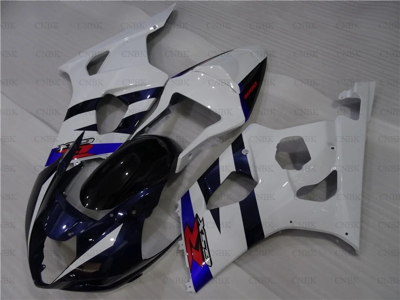 

for Suzuki GSXR1000 2003 - 2004 K3 Plastic Fairings GSXR 1000 2004 White Blue Bodywork GSXR 1000 2003 Fairing Unpainted