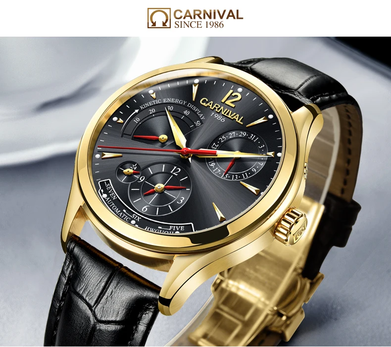 Модные мужские часы с несколькими часовыми поясами Роскошные военные