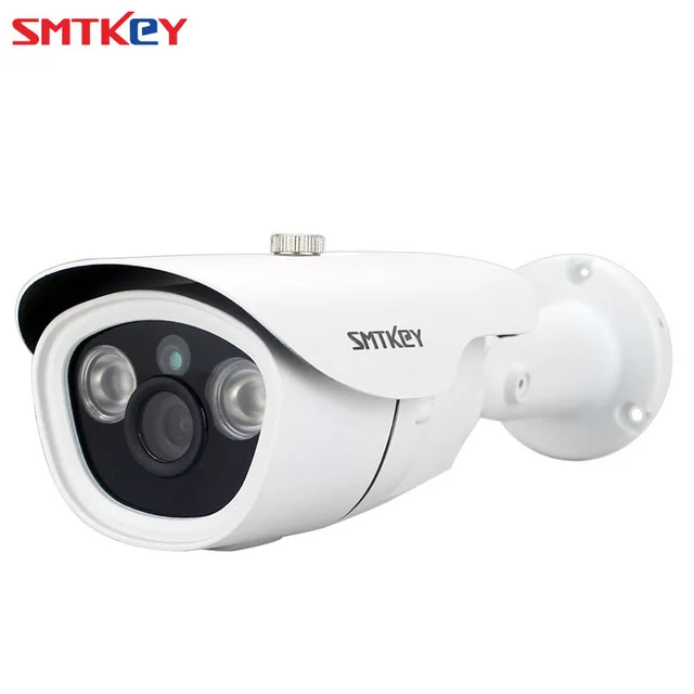 

SMTKEY 1.0MP Bullet IP Camera Waterproof CCTV Camera CMOS 720P 2 Array LED Night Vision Outdoor Security IP Camera