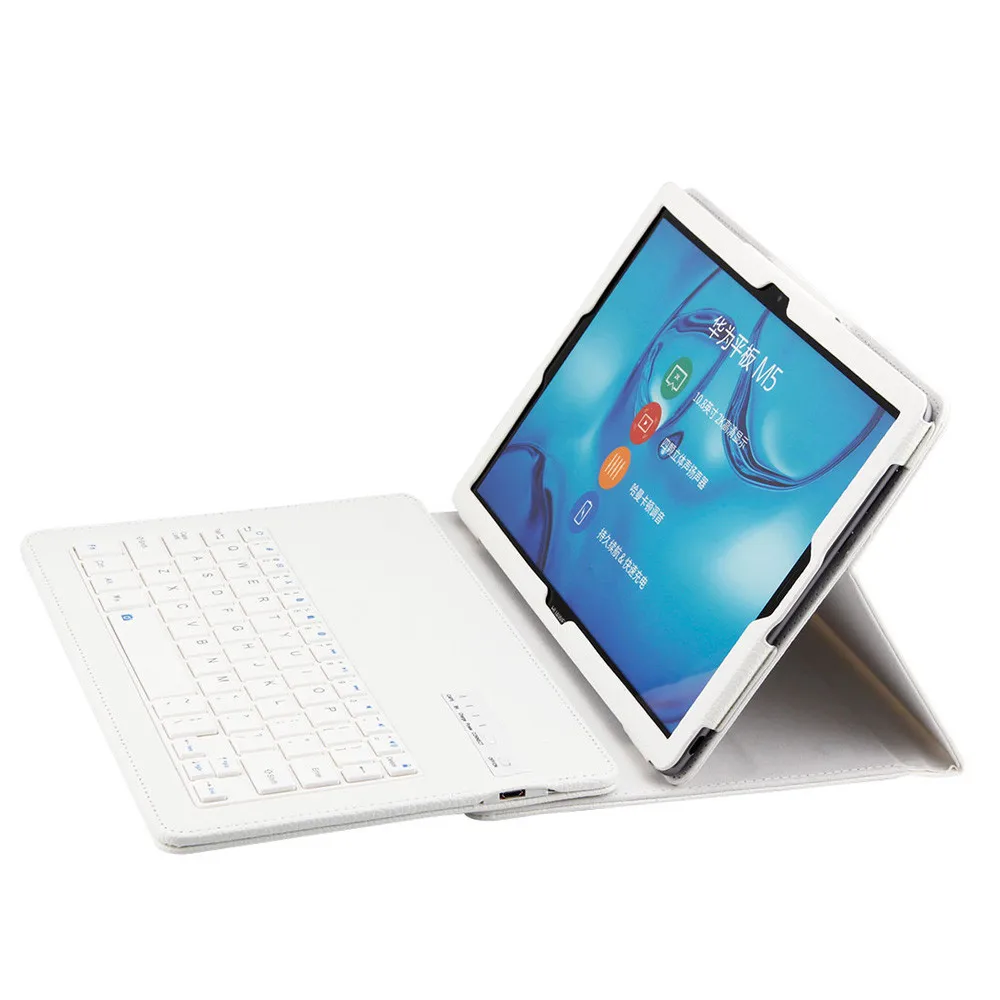 Новый Беспроводной Bluetooth кожаный чехол с Съемная клавиатура Bluetooth для huawei MediaPad M5 10,8 защитный Z513