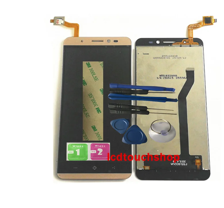 

New For KingZone Touch Screen F6055082-FPC-V2.0 With Lcd Display F551832VA Digitizer Replacement With Tools With 3M Sticker