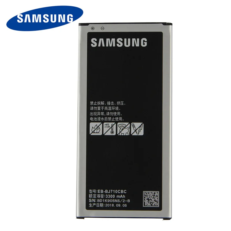 Original Samsung EB-BJ710CBC Battery For GALAXY 2016 Version J7 SM-J7109 J710F J710K J710H J7108 NFC 3300mAh | Мобильные телефоны и