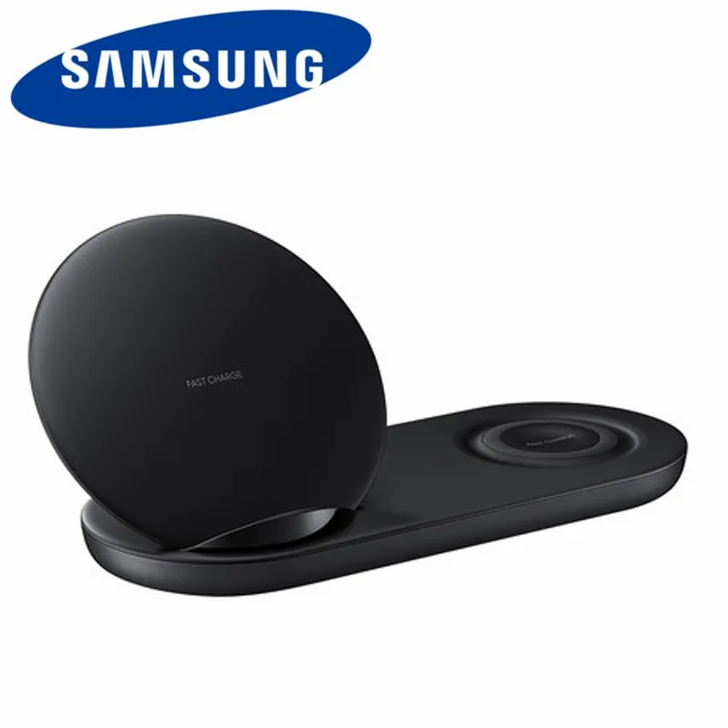 

Original Samsung Wireless Fast charger Dual quick Charge Galaxy S6 s7 edge s8 s9 s10 Plus Note 9 Gear S Dock For iwach iphone
