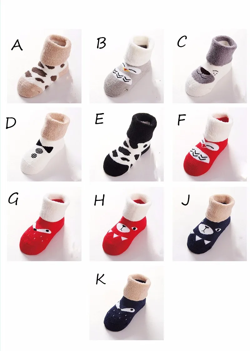 Warm Boys Girls Socks 100% Cotton Thick Infant Sock 2016 Cute Toddler Accessories Hot Socks Kids Winter New Children Clothing (114)