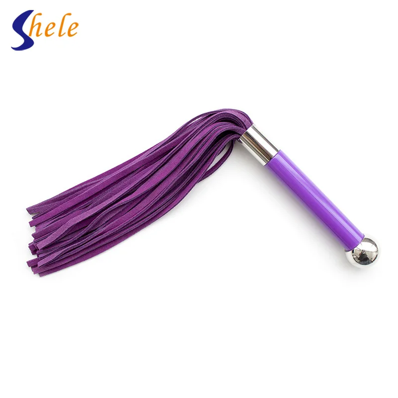 SHELE Flirt Leather Horse Whip Flogger Sexual Stimulation Product