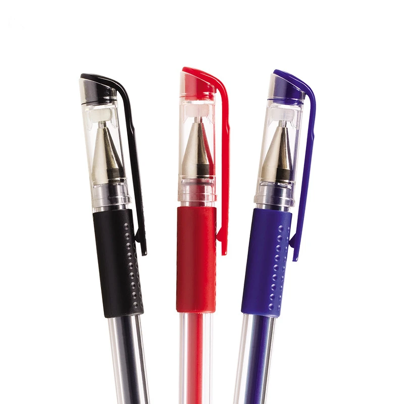 Buy 0.5mm Unisex Gel Pen Black Blue and Red Ink Very Good Writing Pen Metal