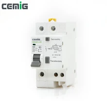 Cemig 1P+ N RCBO миниатюрный выключатель утечки MCB фазовая линия+ Нейтральная+ защита от утечки УЗО SMGB1L-63 1P+ N AC230V