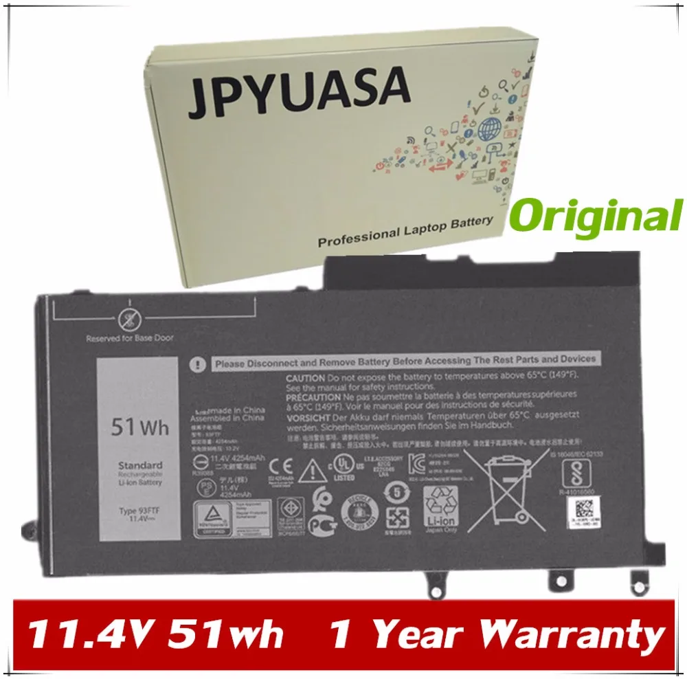7XINbox 11.4V 51wh Original 93FTF D4CMT Laptop Battery For DELL TYPE Tablet | Компьютеры и офис