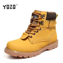 YOZO Unisex Shoes Women Boots Fashion Lace Up Chelsea Boots Martin Boots High Quality Winter Ankle Boots Big Size 5 – 10.5