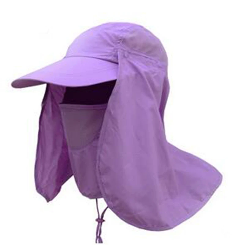 

Outdoor Sport Hiking Camping Visor Hat UV Protection Face Neck Cover Fishing Sun Protcet Cap
