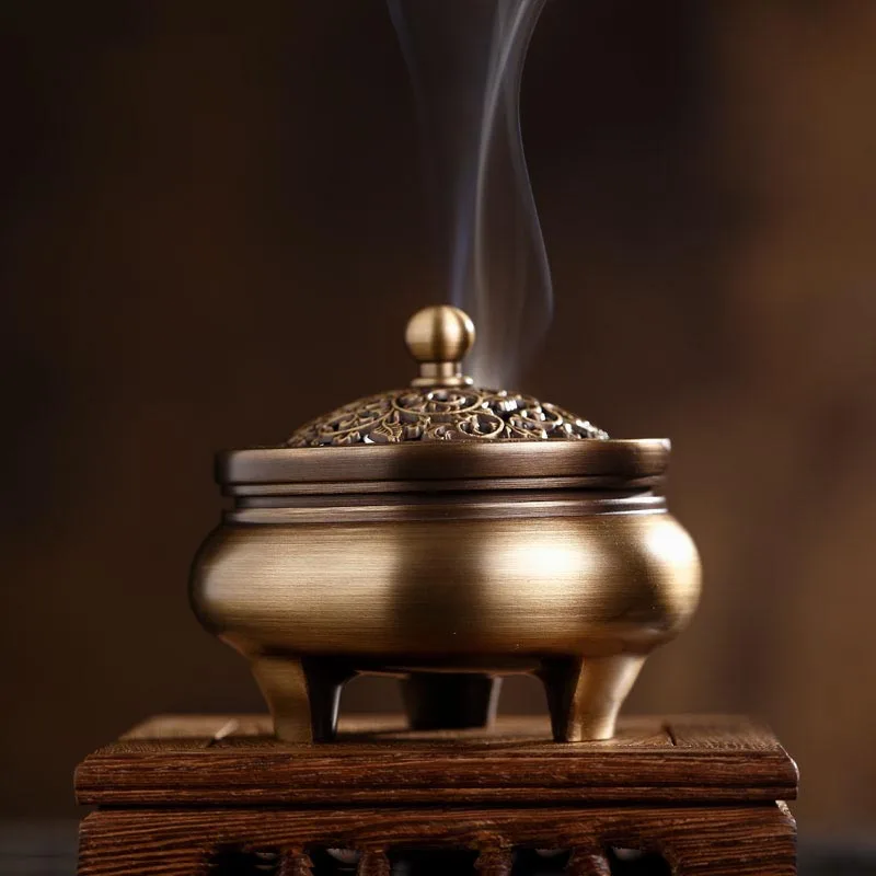 Buy Pure Copper Incense Burner Joss Sticks Incense Censer Living Room