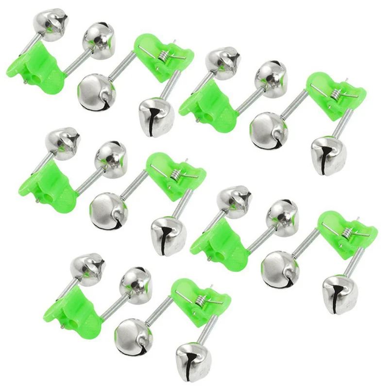 10Pc Fishing Bite Alarms Fishing Rod Stalk Bells Clamp Tip ABS Fishing Accessory spinning rods for fishing #2M10 (4)
