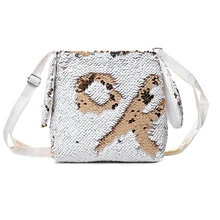 New Paillette Messenger Bag For Women Girl AB Color Glitter Sequins Crossbody Shoulder Bag Kids Children Handbag Baby School Bag star detail glitter crossbody bag