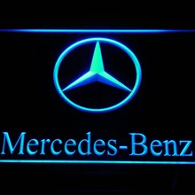 Неоновый светильник d004 Benz Signss Led Signss с переключателем вкл/выкл 20+ цветов 5 размеров или разных цветов с пультом дистанционного управления