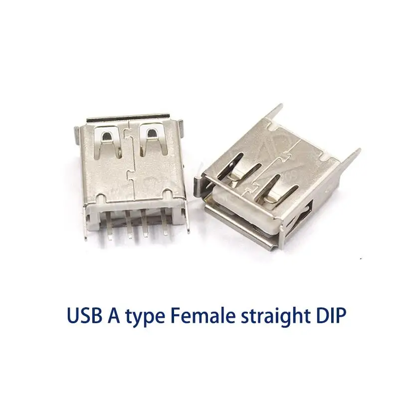 USB 2,0 квадратный тип B Женский 90 градусов D рот согнуты ноги интерфейс принтера разъем прямой иглы сварочная проволока PCB DIY