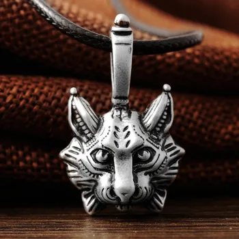 

10pcs New Vintage Lynx Bobcat Pendant Lynx head Pendant cat Jewel Pagan Jewelry Animal Pendant Jewelry
