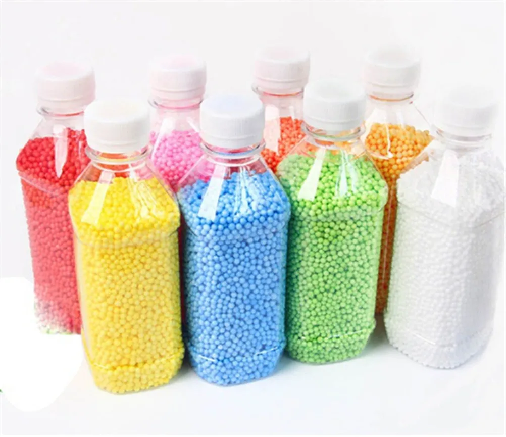 

1 Pack Or 300/500ml/Bottle DIY Snow Mud Particle Accessories Slime Balls Small Tiny Foam Beads For Floam Filler For DIY Supplies