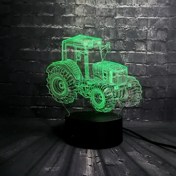 

Cool Car Vehicle 3D LED Night light Flash USB Bulb Bedside Decor Bedroom Sleep Light 7 Color USB Base Boy Kid Christmas Gift Toy