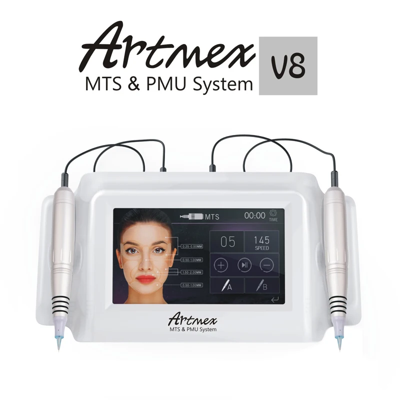 Artmex V8 Перманентный макияж тату машина подводка для бровей губ МТС пистолет
