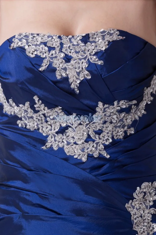 Бесплатная доставка 2015 Новый дизайн Кружева vestido de festa аппликации на заказ размер/цвет тафты Реальный образец трапециевидной формы