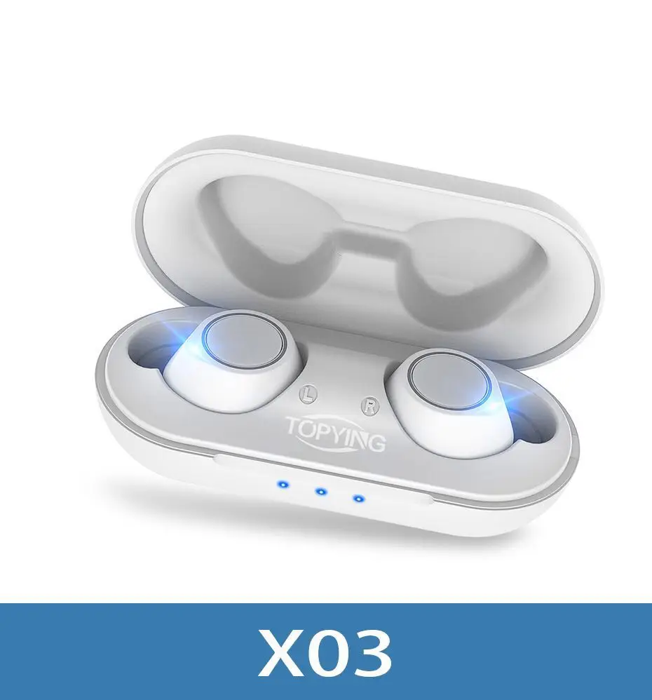 Bluetooth наушники сильные басы Наушники гарнитура Беспроводные спортивные наушники с коробкой для магазина Bluetooth для huawei Xiaomi - Цвет: X03 white
