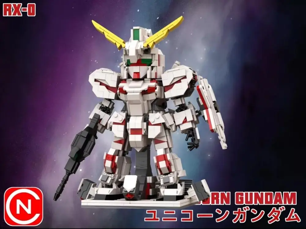 Персональные diy 1200+ шт RX-0 Единорог разрушить модель NTD gundam Конструкторы строительные игрушки экшн-фигурки для креативных детей Подарки