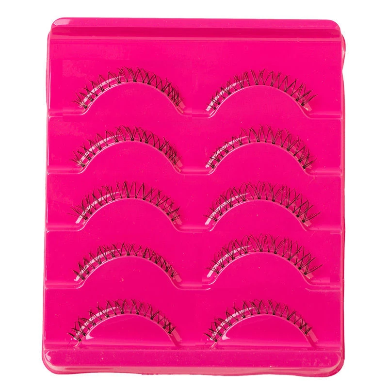 

5pairs Naturl Fake Eyelashes Handmade Soft Lower False Eye Lashes Under Bottom Natural Cross False Eyelashes M03510