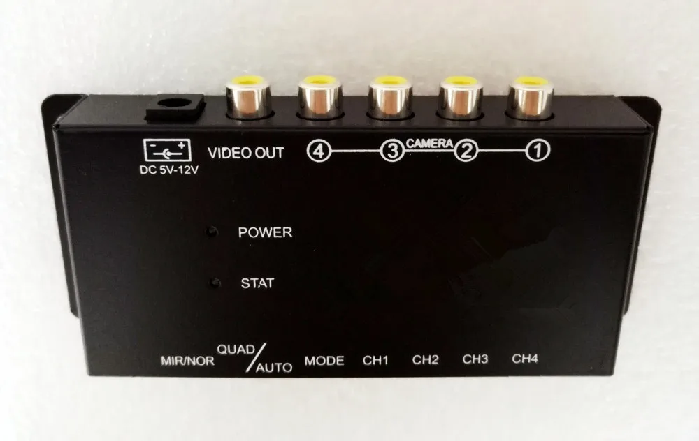ИК-контроль 4 камеры видео контроль автомобильные камеры переключатель изображения комбинер коробка с передним заднего вида правый левый вид 4 камеры
