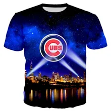 YX Girl 2019 Summer Unisex Tops Tees Chicago Cubs Tshirt For Men Women Short Sleeve O-neck T-shirt Streetwear dropshipping YX Girl 2019 Summer Unisex Tops Tees Chicago Cubs Tshirt For Men Women Short Sleeve O-neck T-shirt Streetwear dropshipping