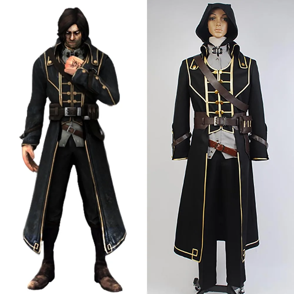 

Dishonored Cosplay Corvo Attano Costume Carnival Cosplay Costume Full Sets Uniform Cloth High Quality Men Halloween